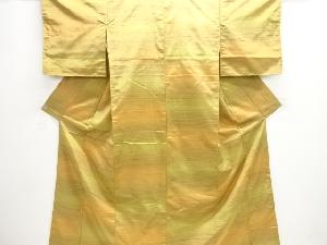 横段織り出し手織り節紬着物